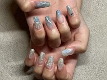 ガーデン ヘア&エステ&ネイル Garden/フラワーニュアンスネイル