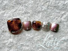 ラテネイル(Latte Nail)/10月定額デザイン　Foot ver.
