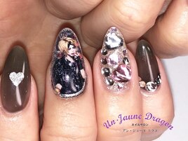 【ロングネイル】プリントネイル