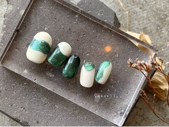 サトリネイルルーム 西宮北口(satori nail room)/エメラルド+
