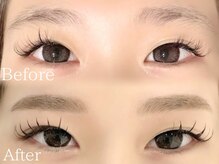 《アイブロウ》眉毛スタイリング/ハリウッドブロウリフトでふんわり女性らしい眉毛に◎平行眉/アーチ眉も