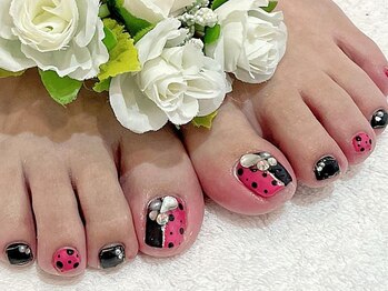 ブリエカドー(Briller Cadeau)の写真/朝8時OPEN★ネイルup、美的、CLASSY雑誌掲載♪［写真]シェリール¥8000(アート4本)★持込みデザインご相談OK