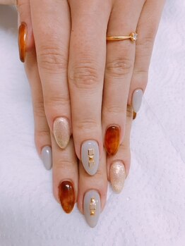 ネイルサロンアンドジュエリー アリュール(ALLURE)/秋の大人ネイル★