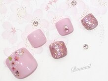 ネイルアンドアイラッシュ ボネール 銀座店(lash Bounail)/エレ　フットパステル 9980円 桜