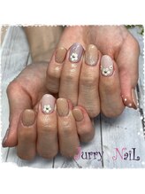 ジュリーネイル 所沢店/くすみカラー　お花