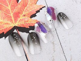 ハロウィン　シェルミラーアート