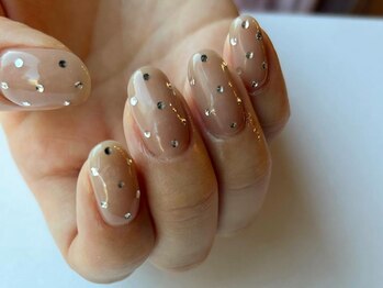 アイネイルズ 梅田店(I nails)/上品ワンカラーストーン¥9700