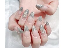 シーシー ネイル アンド アイラッシュ(CeCe Nail&eyelash)/ガラスフレンチネイル