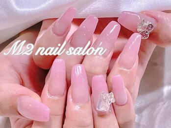エムズ ネイルサロン(M2)/ピンクグラデワンポイントネイル