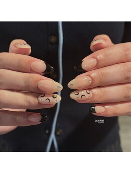 ジョジョ ネイル アット サンノミヤ(JOJO Nail at Sannomiya)の写真/トレンド感のあるワンホン/韓国/ちゅるんネイルはお任せ☆持ち込みアートの再現性もご満足な仕上がりに♪