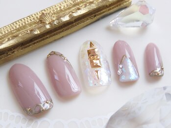 アートスタジオ グラッセ(Art Studio gLAsse)/アンティークネイル ¥12000