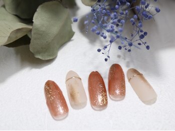 プルメリアネイル 浦和店(Plumeria nail)/浦和●オレンジネイル