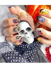閨匠ビューティサロン 上野店/ハロウィン手描き