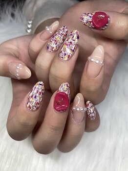 サフィールネイルサフィールネイル(Saphir nail)/ツイードネイル