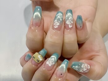 ティーズ 新宿三丁目 新宿御苑店(TEASE)の写真/大人女性人気サロン*指先をキレイに魅せるフォルム/カラー選択に自信★アイ/ネイル同時施術最短60分仕上げ*