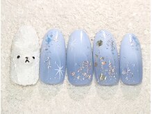 リノ ネイル(Rino nail)/10月の新作　白くま南極　710ｍ2