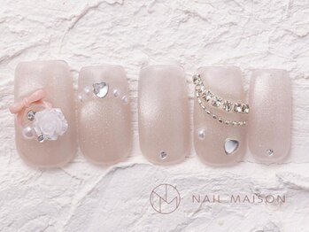 ネイルメゾン 渋谷店(NAIL MAISON)/バラリボンマグ￥6980