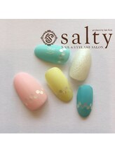ネイルアンドアイラッシュサロン ソルティ 寺田町(salty)/ハンドジェル／アート10本コース