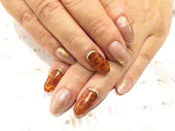 キュアエヌ(cure.n)/べっこうレオパードネイル