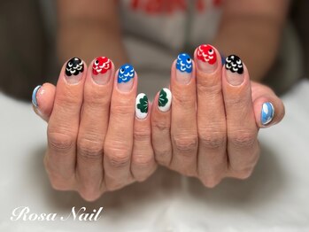 ローザネイル(Rosa Nail)/こどもの日鯉のぼりネイル