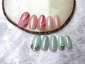 ネイルサロン アニーアンドジーノ(NAIL SALON Annie&Gino)/7月キャンペーンネイル第2弾