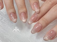 ケーツーネイル(k-two nail)/マグネットフレンチ×ラメライン