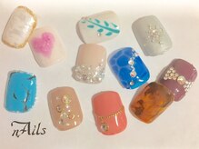 ネイルズ(nAils)/フット  親指アート