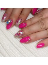 爪屋べっぴん堂/ホットピンク！