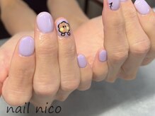 ネイルニコ(nail nico)/ショートネイルのポップカラー