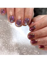 エムネイル ブランチ(Mネイル branch)/maeda..ミラーネイル