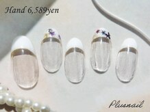 プラスネイル 北千住東口店(PLUS NAIL)/【3029】定額6,589円押し花
