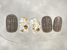 クレモアネイル 浦和店(CLEMORE NAIL)/秋のトラッドチェックネイル