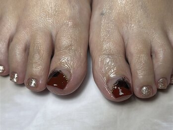 ラグ ネイル(RAG nail)/フットネイル/キラキラ