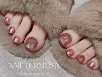 エルモサの写真/ベテランネイリストの熟練技術でキラキラ輝くつま先に★スチームで行う大人気角質ケアも合わせておすすめ◎