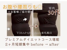 ヨサパーク クレール 東札幌店(yosa park claire)/プレミアムダイエットコース成果