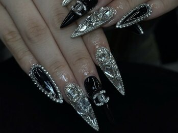 ハッピーネイル 大国町(HAPPI NAIL)の写真/【大国町】韓国・ワンホンネイルはお任せ♪豊富なパーツとカラーで理想のちゅるんデザインを完全再現！
