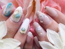 ジェルネイル　フルアート7100円