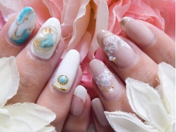 ハーブエステ ルレーブ/ジェルネイル フルアート7100円