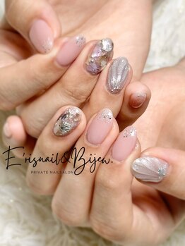 イリスネイル アンド ビジュー(E’risnail&Bijew.)/シェルネイル