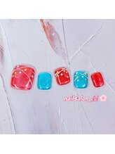 ネイルサロン 優/【フット定額】シンプルデザイン