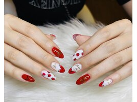 ハートネイル/手書きアート