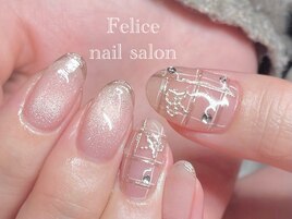 リボン/チェック/マグネット