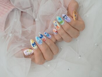 nailsalon amore 心斎橋店【長さだし/持ち込み/スカルプ/フィルイン/定額】/たまごっちネイル8690~円