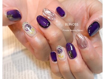 ブリノス(BLINOSS)/バラ×うねうねピンクミラー