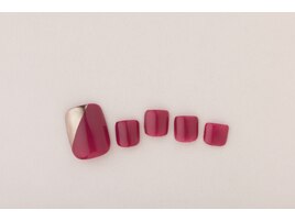 斜めフレンチ×ミラーネイル