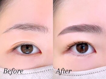 ミーナ 水ヶ江店(mina)/アイブロウWAX＋まつ毛パーマ上