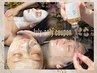 【韓国水光肌★艶美白】24k純金美容液導入×小顔矯正コルギ×毛穴洗浄 80分