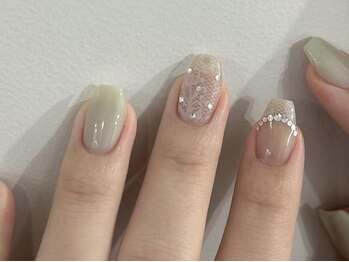 ジェミーネイル エビス(Jemiy nail ebisu)/ミントレースドット