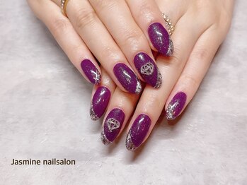 ジャスミンネイルサロン(Jasmine)/ガラスフレンチネイル