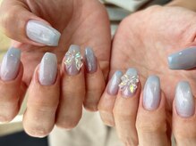 ヘアーアンドメイク アース 高崎店(HAIR＆MAKE EARTH)/リボンパーツネイル